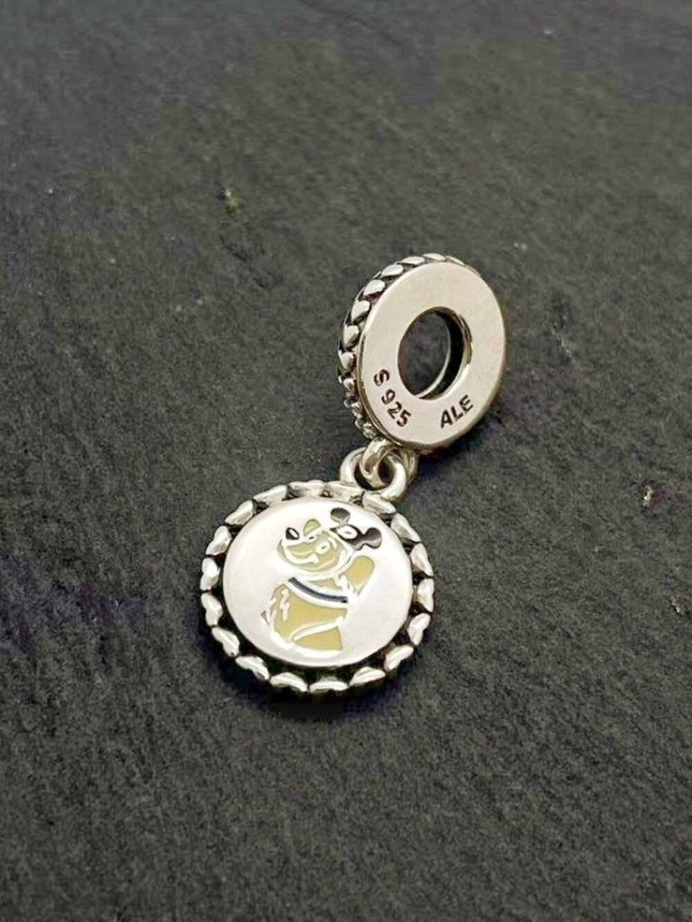 Pandora Disney Dogs Mom 2-Sided Exclusive Sterling Silver Dangle Charm Jewelry